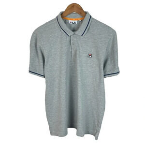 PO13 Men’s FILA Athletic Shoe Brand Preppy Tennis Polo Shirt XL